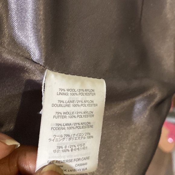 J. Crew Gray Pea Coat with Gold Buttons - Picture 8 of 9